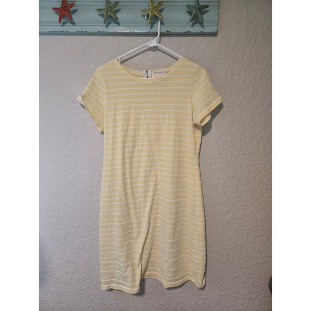 Sail to Sable Yellow Striped Dress